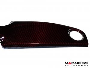 FIAT 500 Custom Dashboard - Carbon Fiber - Dark Red Candy
